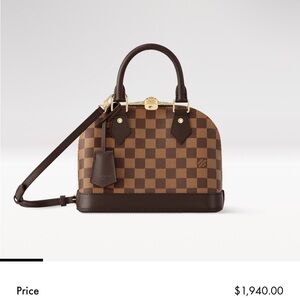 Louis Vuitton Damier Ebene Crossbody Bag and card holder comes with box dust bag